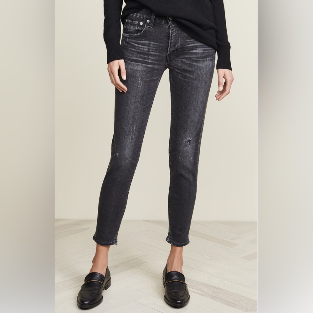 Moussy Vintage Velma Skinny Jeans Black Wash Size 27
